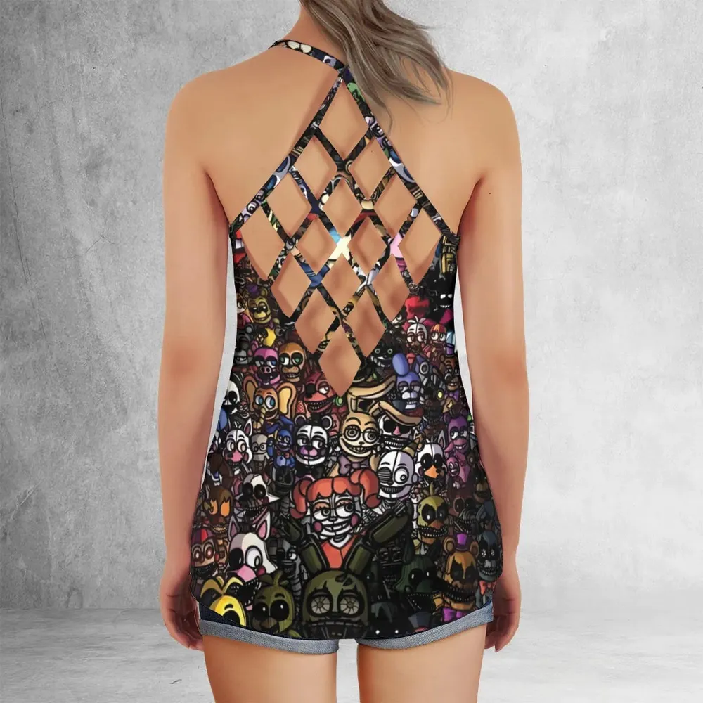 Doing A FNAF Criss Cross Tank Top - 3