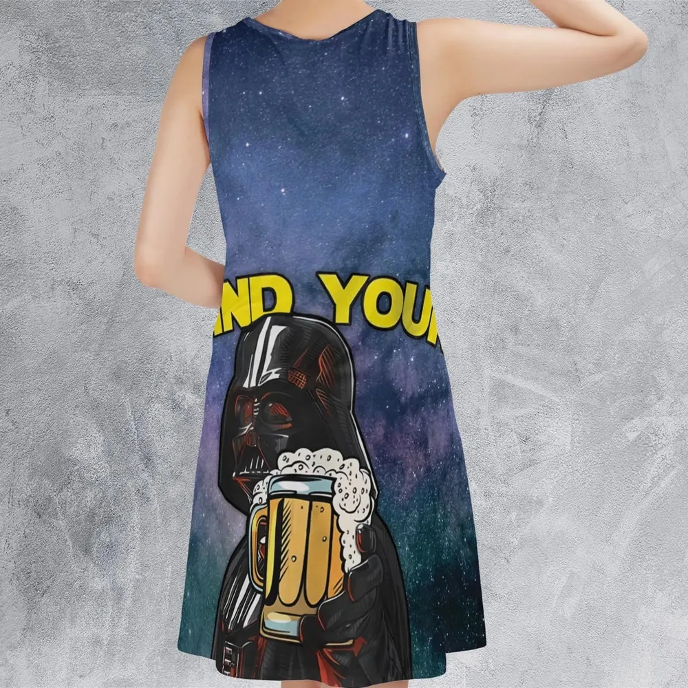 I Find Your Lack Of Beer Disturbing Cool Sleeveless Dress - 3
