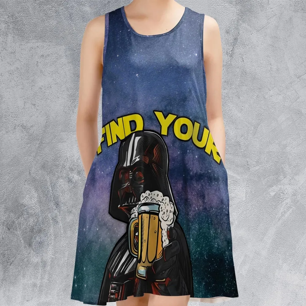 I Find Your Lack Of Beer Disturbing Cool Sleeveless Dress - 2