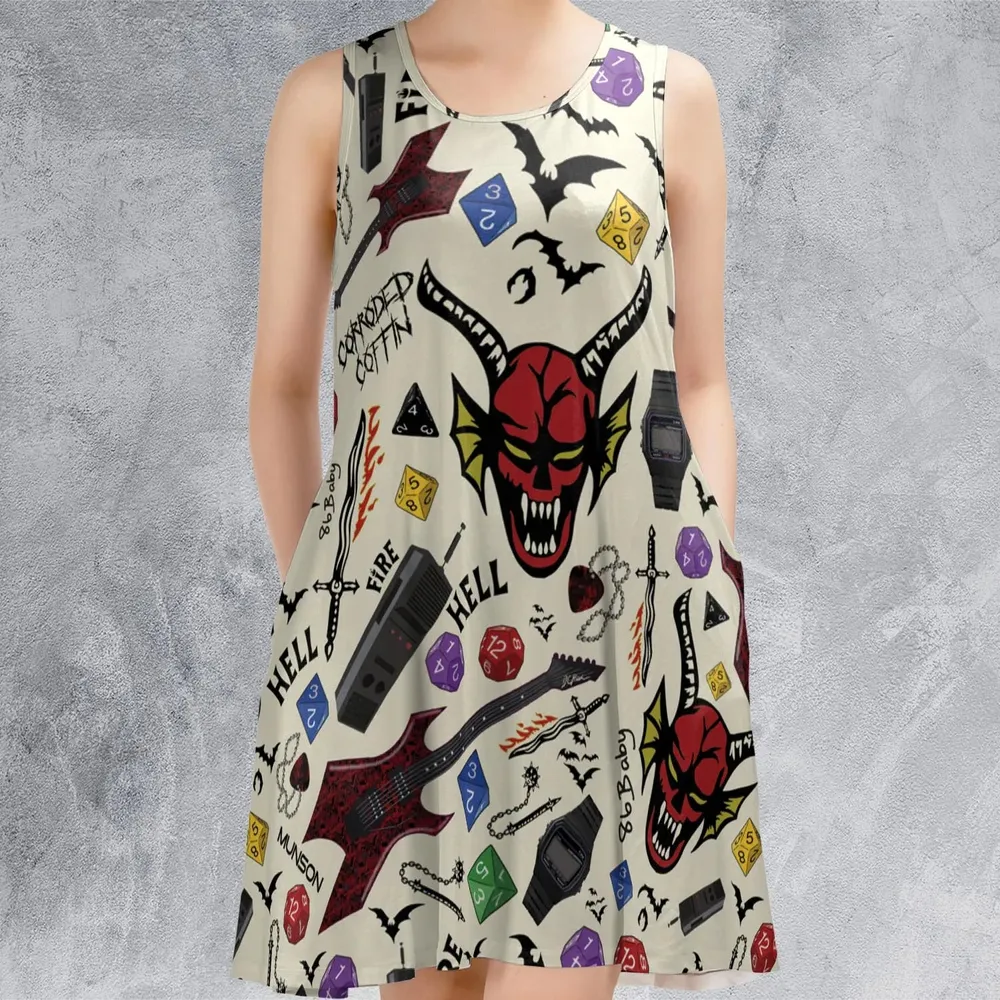 Hellfire Club Stranger Things Sleeveless Dress - 2