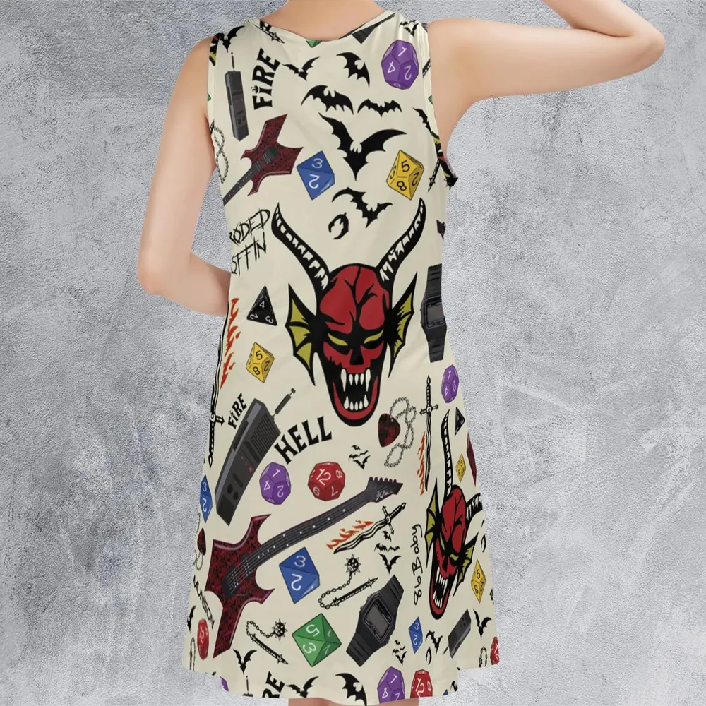 Hellfire Club Stranger Things Sleeveless Dress - 3