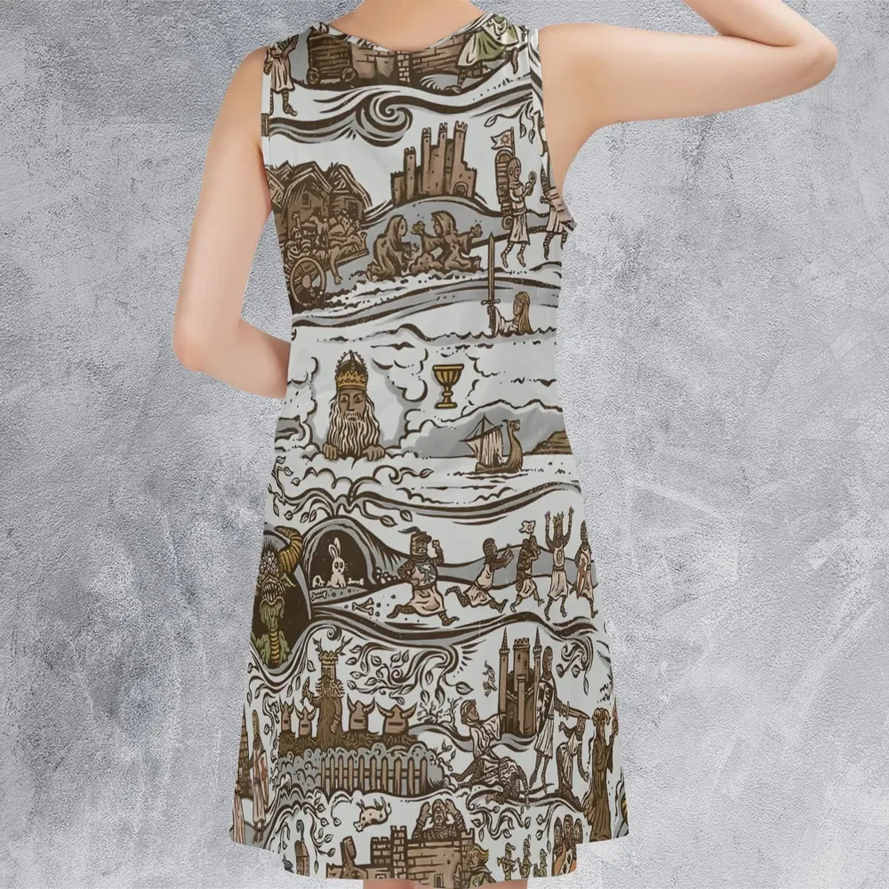 The Tapestry Journey Monty Python Sleeveless Dress - 3