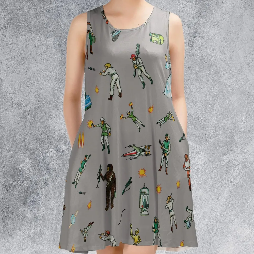 Escape from the Death Star Star Wars Sleeveless Dress - 2