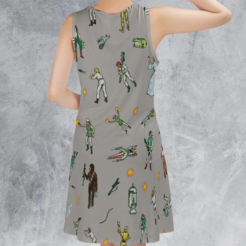 Escape from the Death Star Star Wars Sleeveless Dress - 3