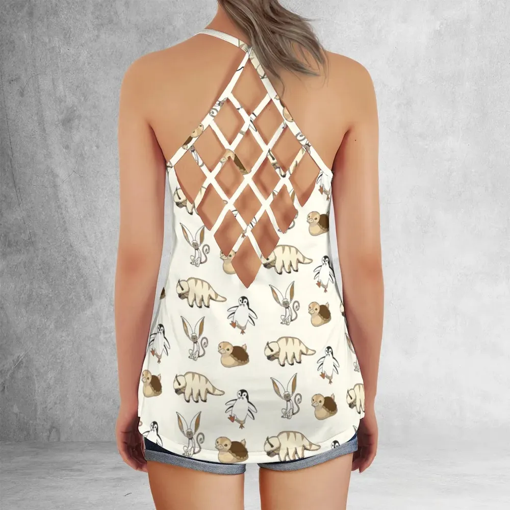 Airbender Team Avatar the Last Airbender Criss Cross Tank Top - 3