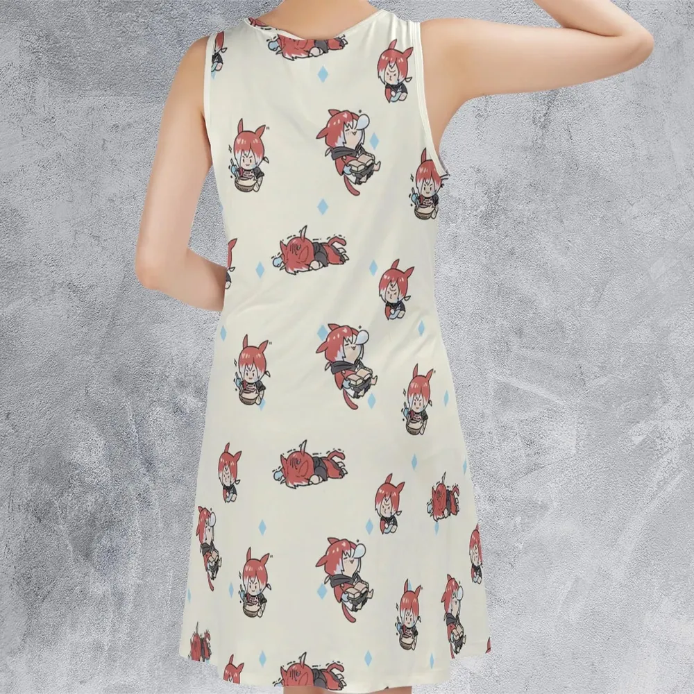 Crystal Exarch Final Fantasy Sleeveless Dress - 3