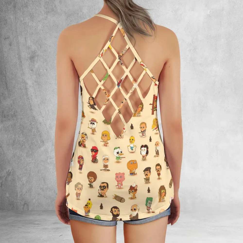 Mini Famous Characters Criss Cross Tank Top - 3