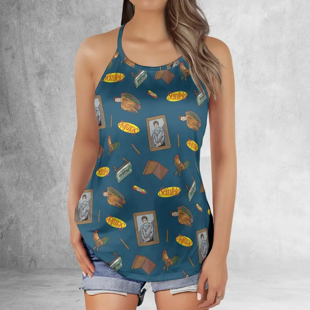Seinfeld Kramer Icons Pop Culture Criss Cross Tank Top - 2