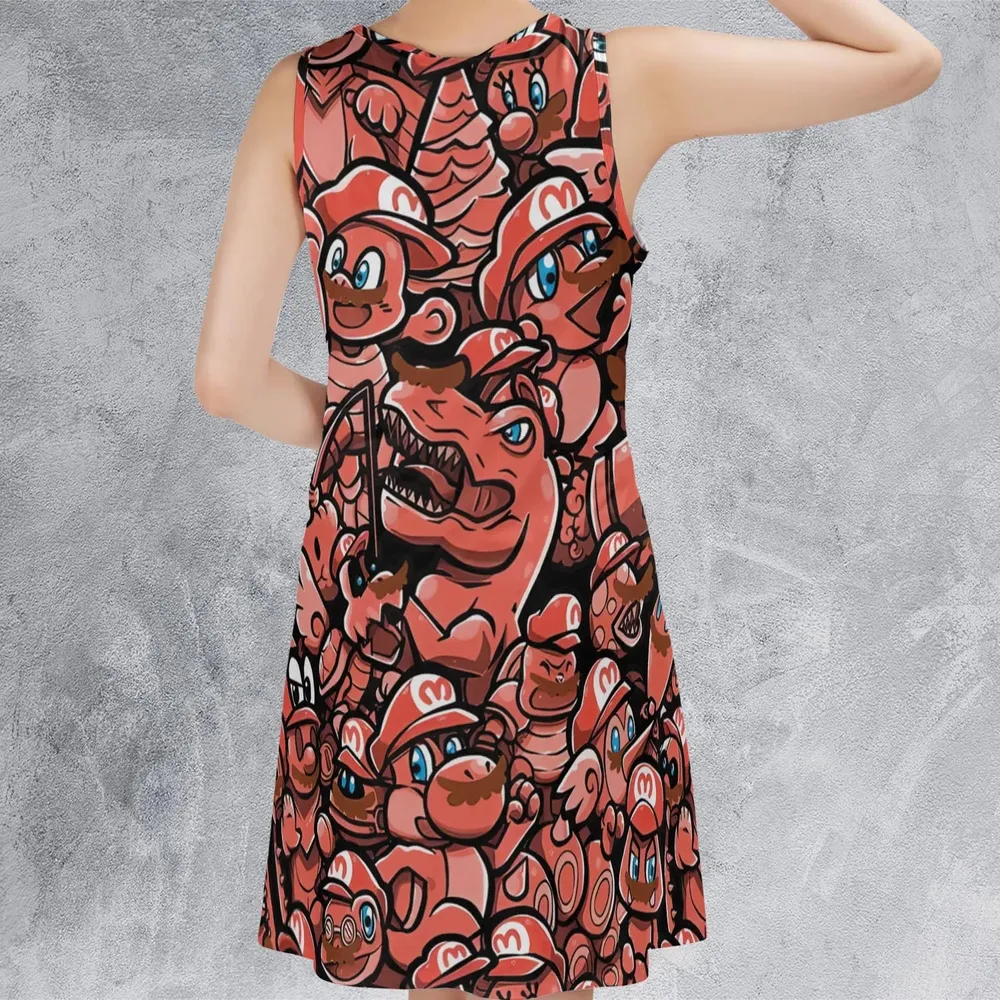 Cappy Party Mario Odyssey Super Mario Sleeveless Dress - 3