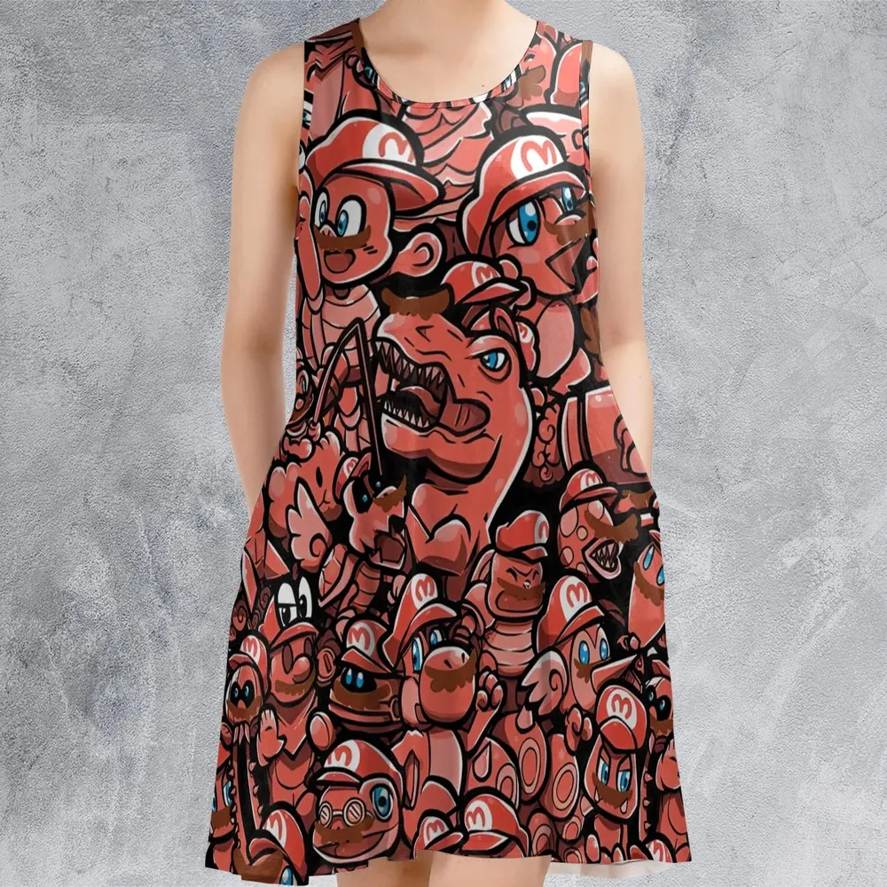 Cappy Party Mario Odyssey Super Mario Sleeveless Dress - 2