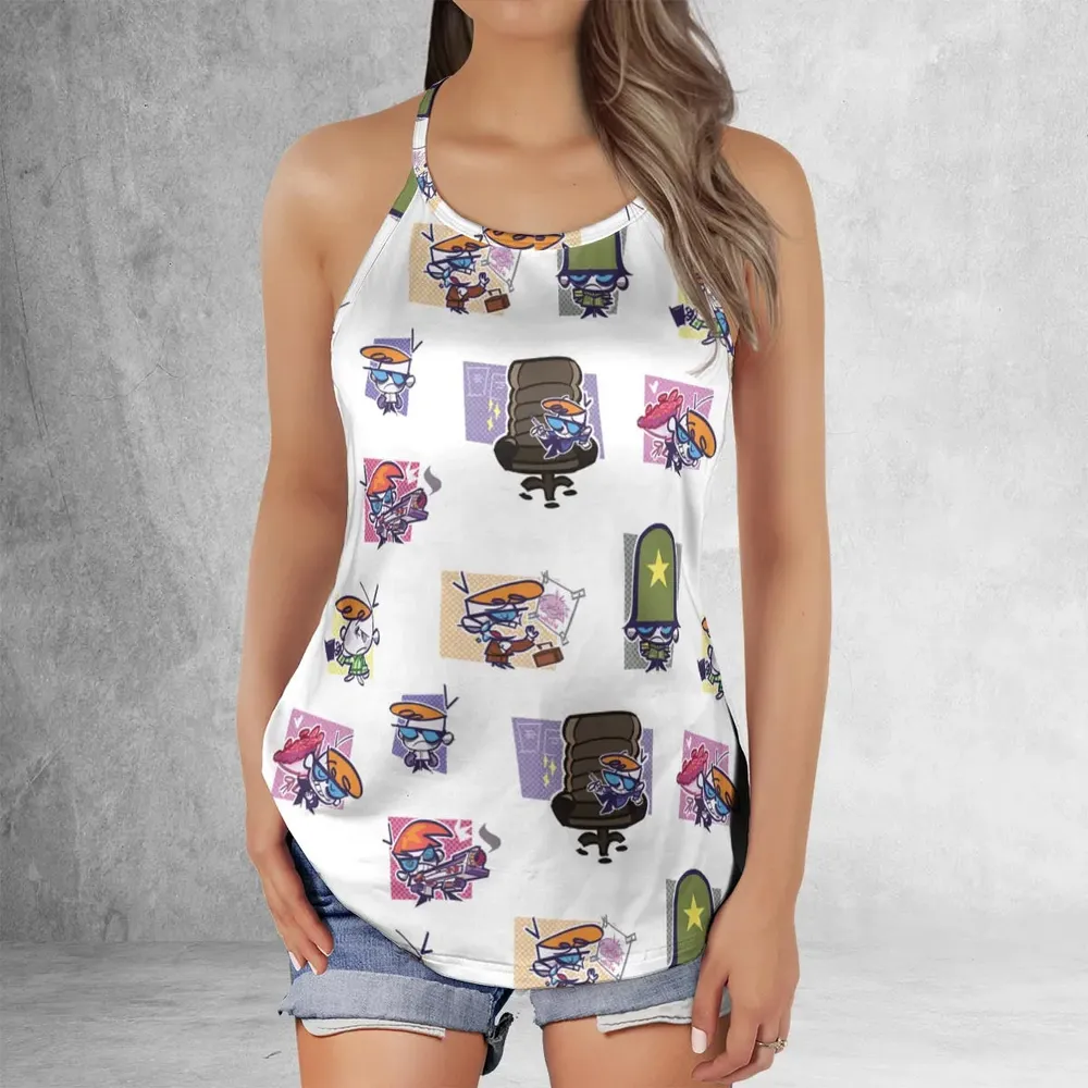 Dexter's Laboratory Characters Criss Cross Tank Top - 2