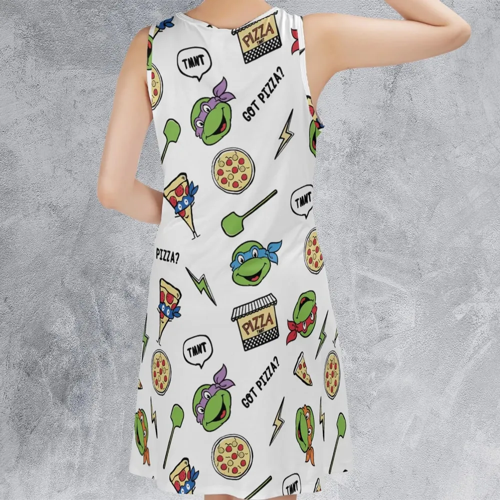 Got Pizza Teenage Mutant Ninja Turtles Sleeveless Dress - 3