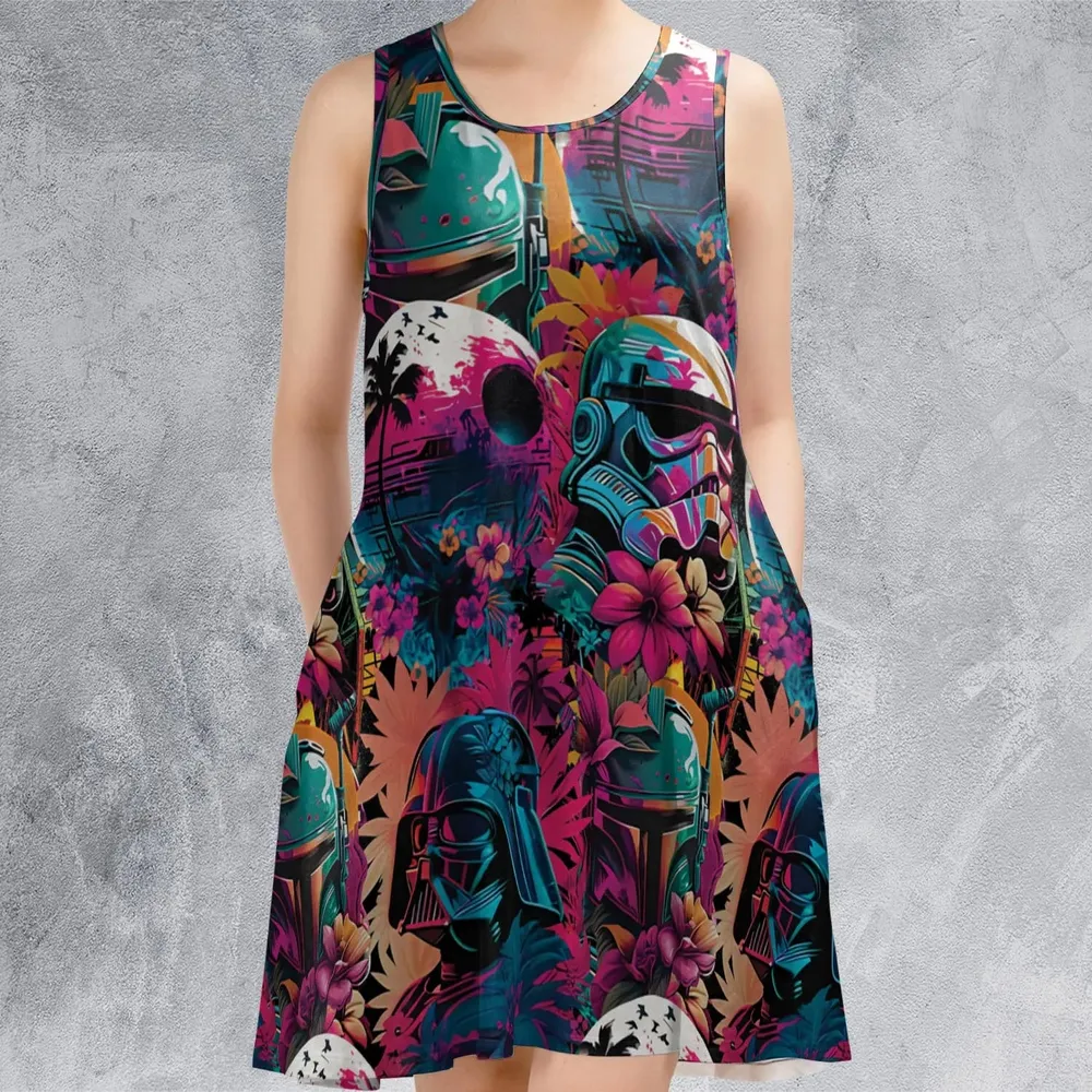 Star Wars Synthwave Sleeveless Dress - 2
