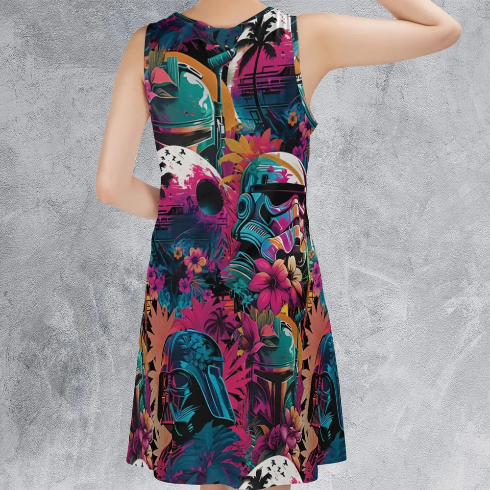Star Wars Synthwave Sleeveless Dress - 3