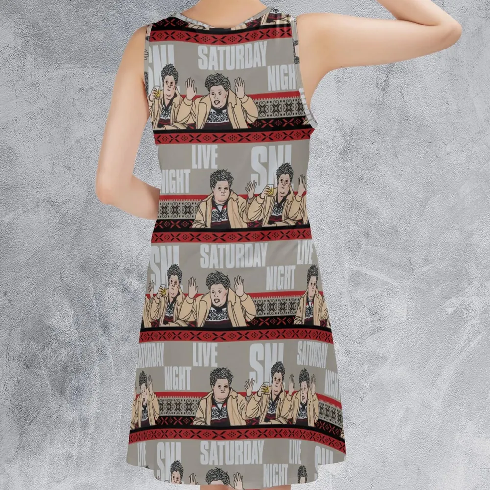 Drunk Uncle on the Holidays SNL Saturday Night Live Sleeveless Dress - 3