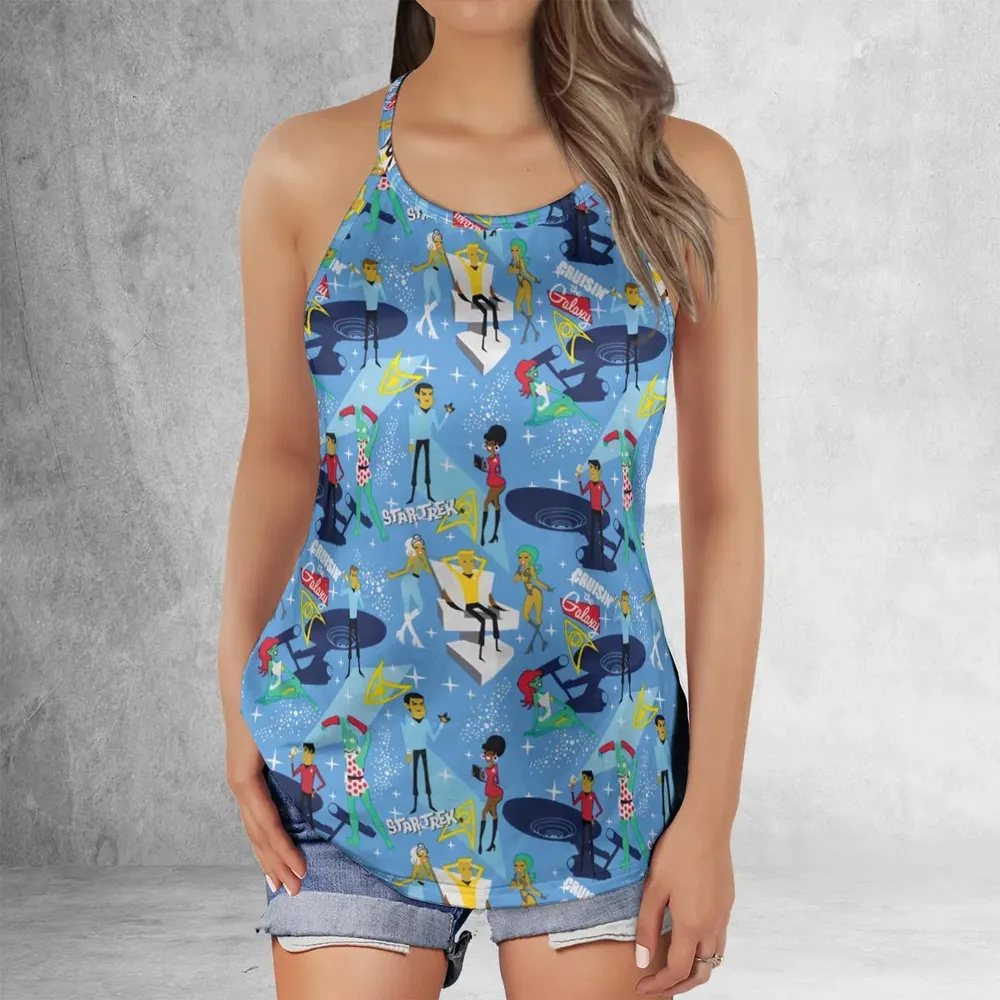 Cruisin' The Galaxy Star Trek Criss Cross Tank Top - 2