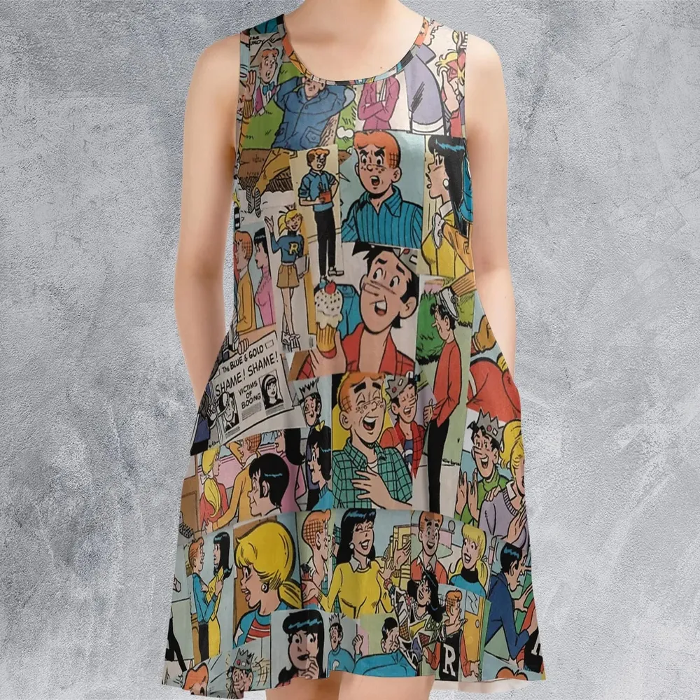 Archie Comics Characters Sleeveless Dress - 2