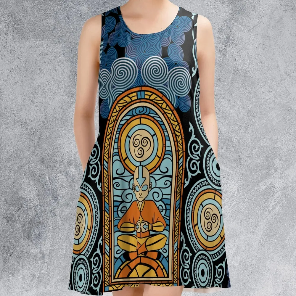 Air Avatar Avatar the Last Airbender Sleeveless Dress - 2