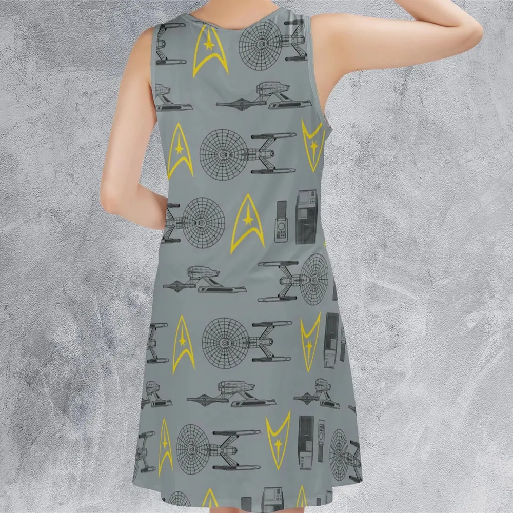 S.T Shipyard Star Trek Sleeveless Dress - 3