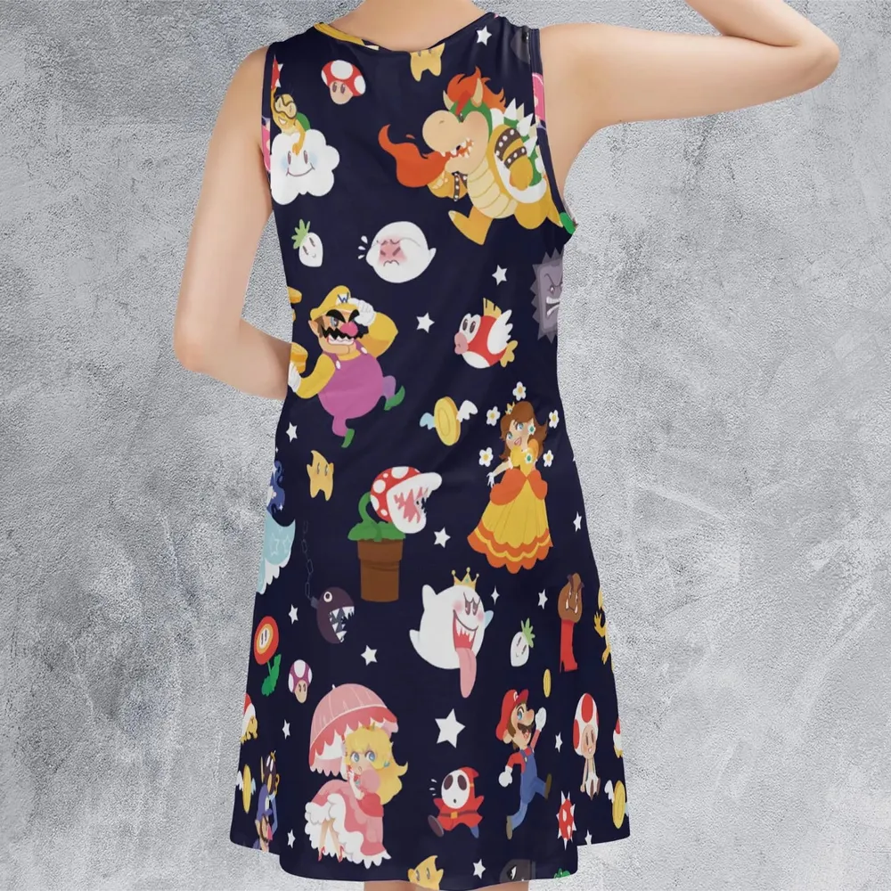 Mushroom Kingdom Super Mario Sleeveless Dress - 3
