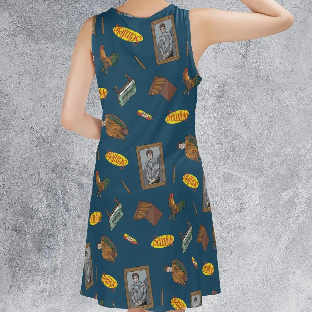 Seinfeld Kramer Icons Pop Culture Sleeveless Dress - 3