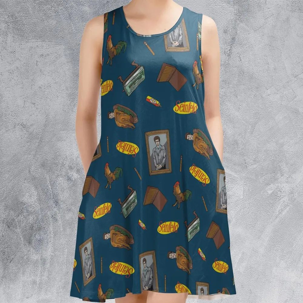 Seinfeld Kramer Icons Pop Culture Sleeveless Dress - 2