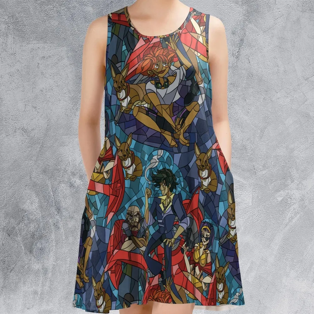 Spike Spiegel Faye Valentine Edward Wong Cowboy Bebop Sleeveless Dress - 2