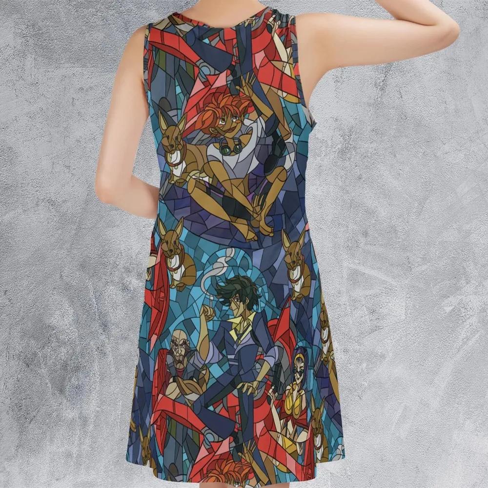 Spike Spiegel Faye Valentine Edward Wong Cowboy Bebop Sleeveless Dress - 3