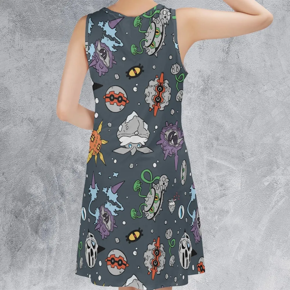 Rock Type Pokemon Sleeveless Dress - 3