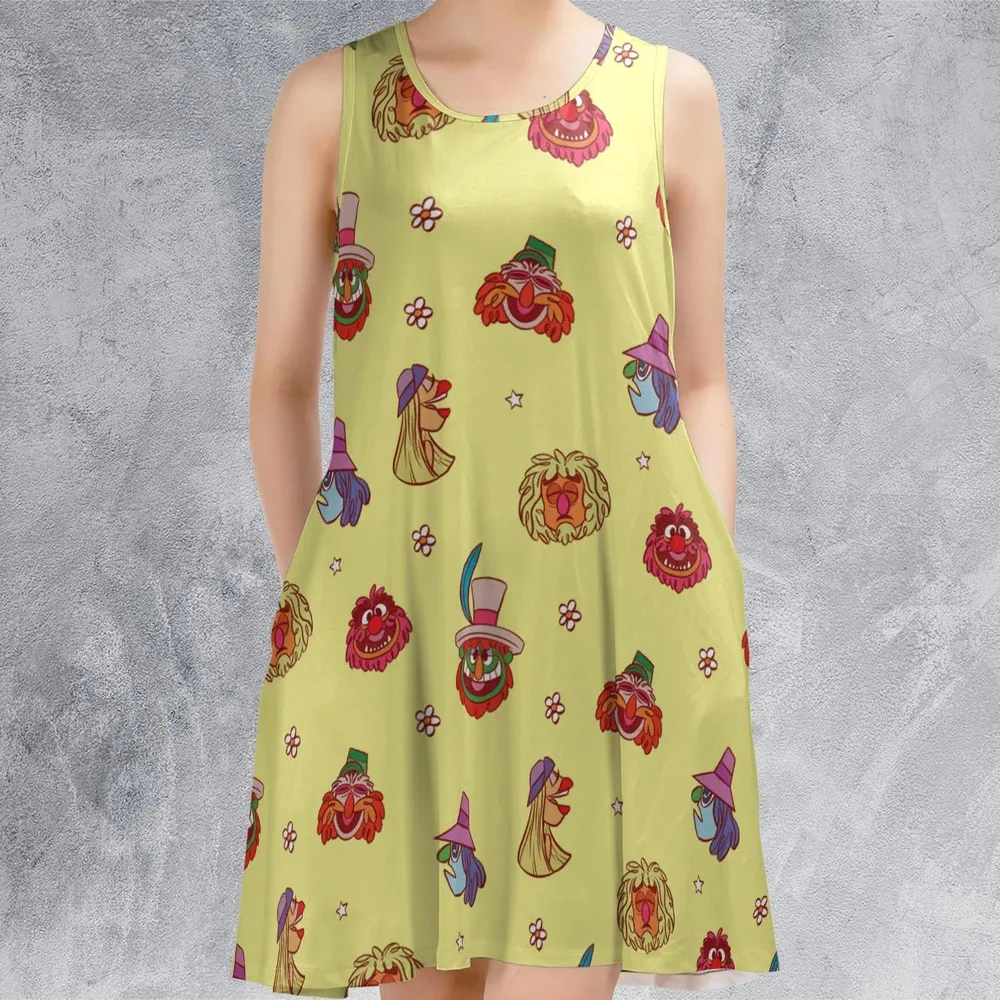 The Electric Mayhem Characters The Muppet Show Sleeveless Dress - 2