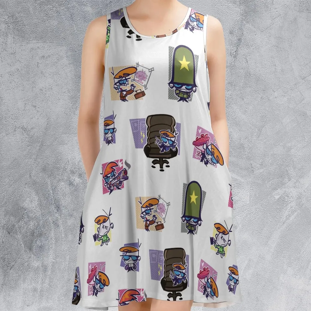 Dexter's Laboratory Characters Sleeveless Dress - 2
