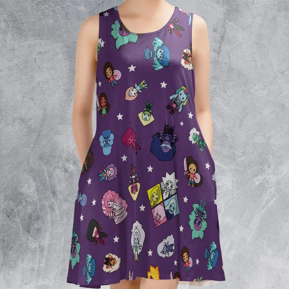 Crystal Gems Steven Universe Sleeveless Dress - 2
