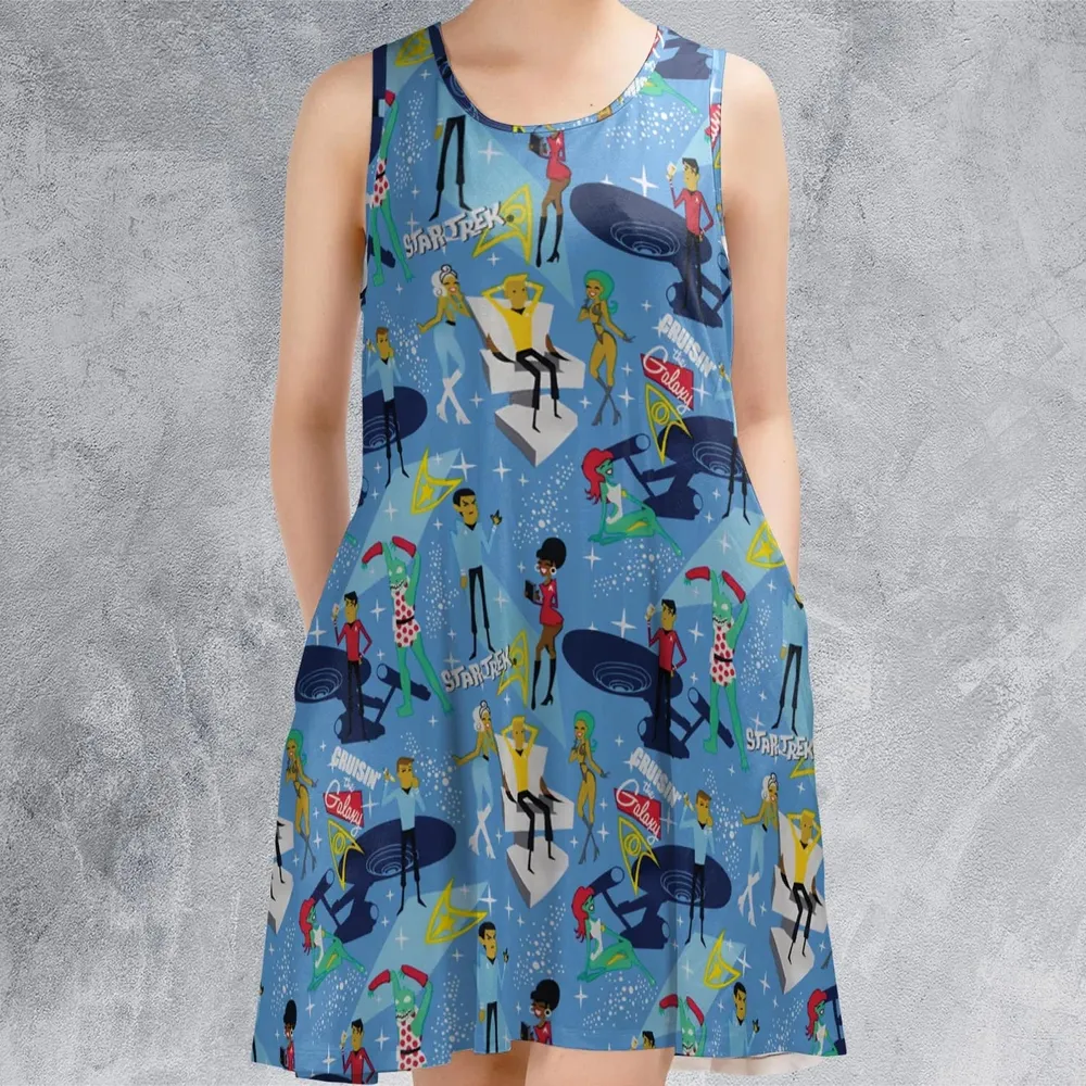 Cruisin' The Galaxy Star Trek Sleeveless Dress - 2