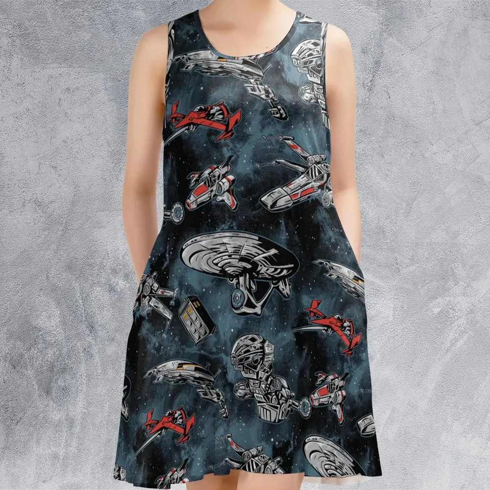 Ultimate Space Fleet Sleeveless Dress - 2