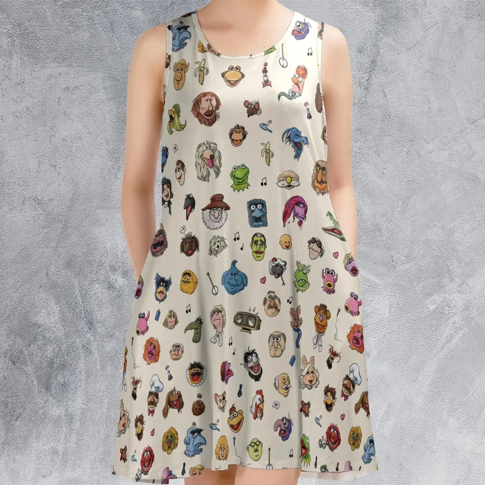The Muppets Characters Sleeveless Dress - 2