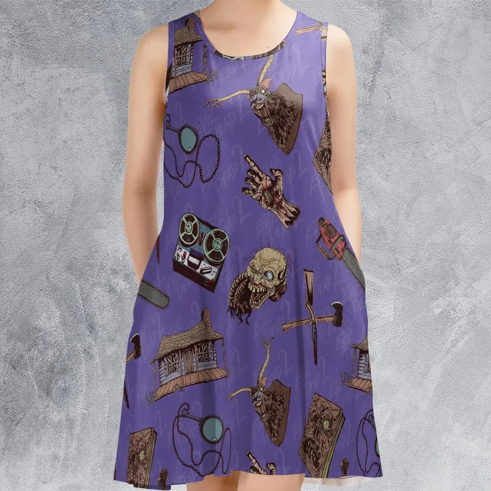 Evil Dead Horror Sleeveless Dress - 2