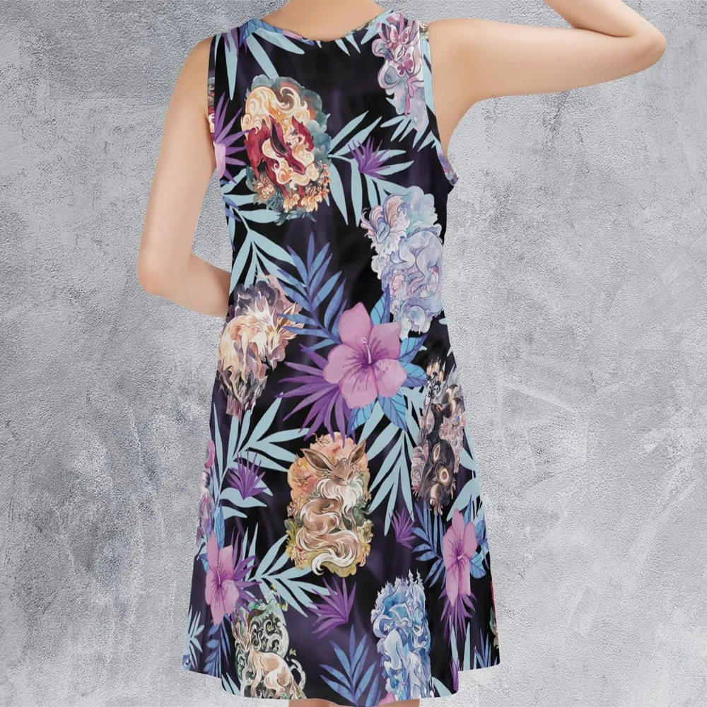 Eevee Evolutions Fancy Style Sleeveless Dress - 3