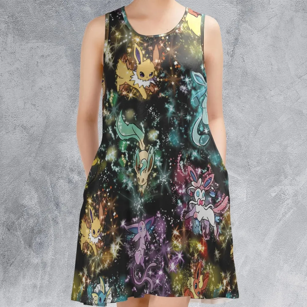 Eevee Evolution in the Galaxy Sleeveless Dress - 2