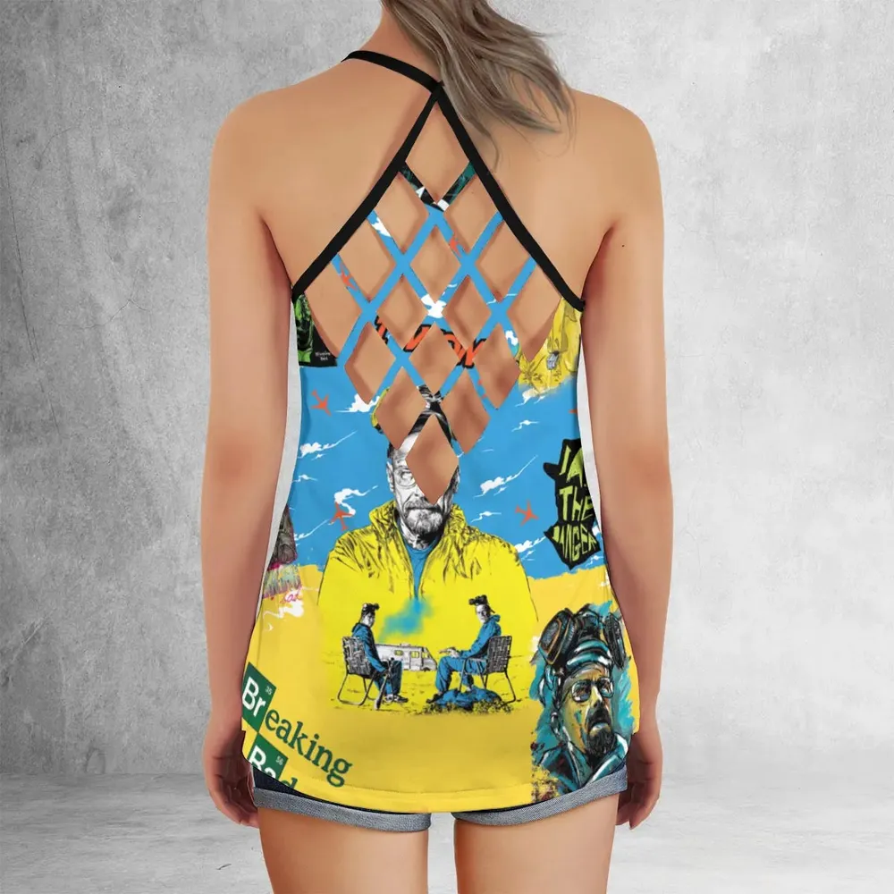 Cooking Meth Breaking Bad Criss Cross Tank Top - 3