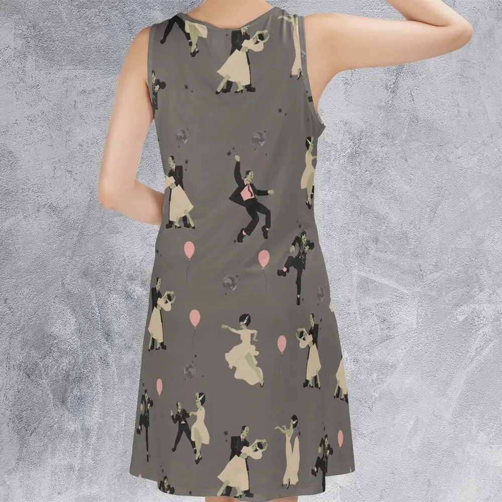 Dirty Dancing Frankenstein and Bride of Frankenstein Sleeveless Dress - 3