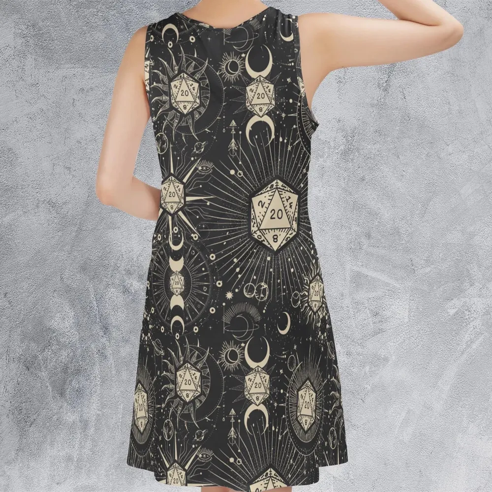 Diceyverse Dice RPG DND Sleeveless Dress - 3