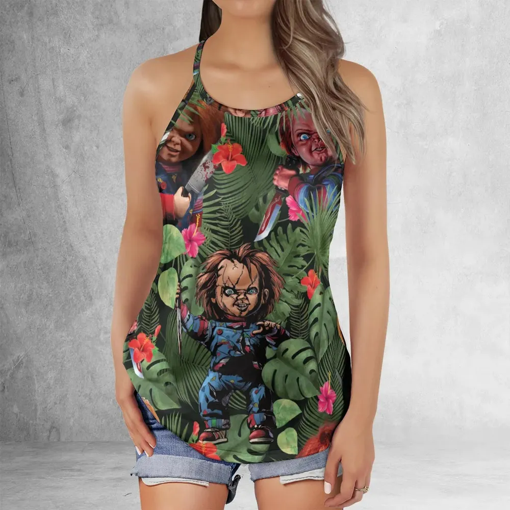 Chucky Just Wanna Have Fun Criss Cross Tank Top - 2