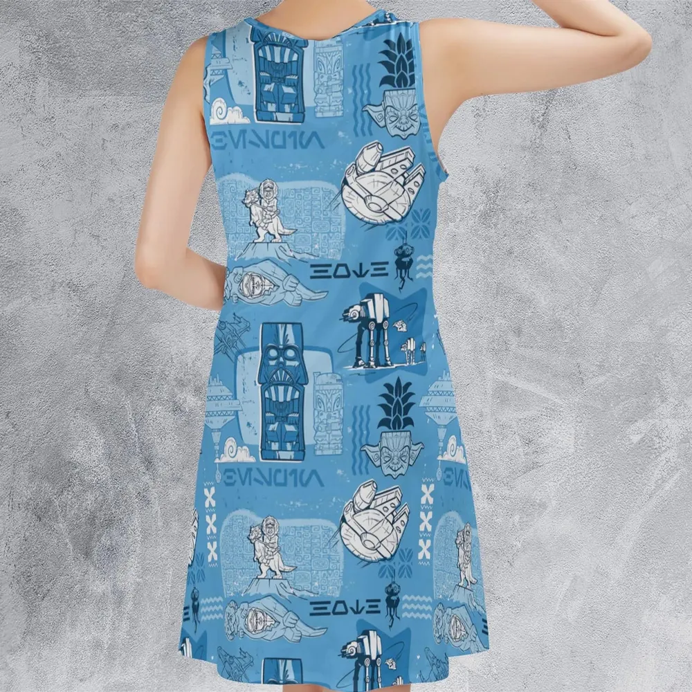 Dark Side Star Wars Tiki Shack Sleeveless Dress - 3