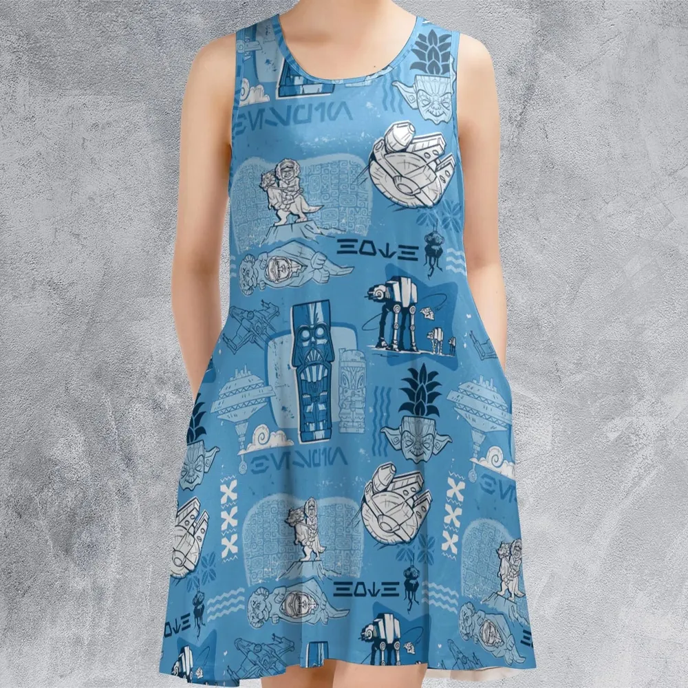Dark Side Star Wars Tiki Shack Sleeveless Dress - 2