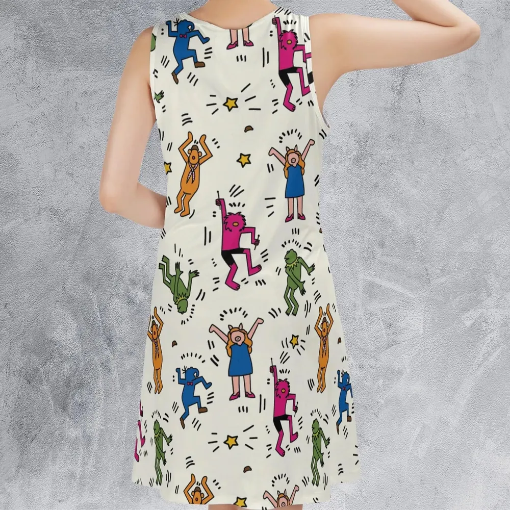 Dancing Muppets The Muppets Characters Sleeveless Dress - 3