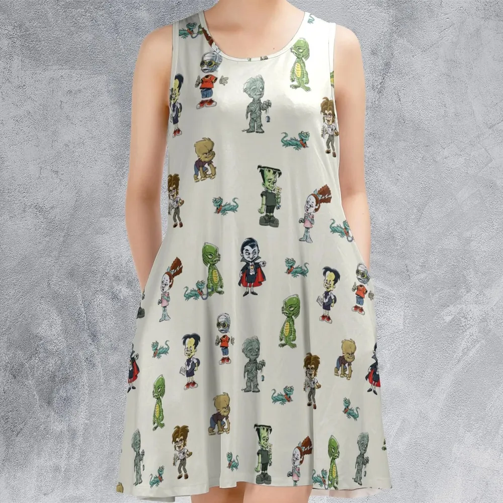 Classic Universal Monster Babies Sleeveless Dress - 2