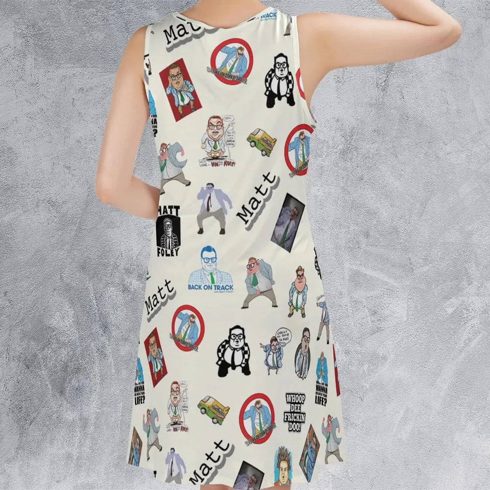 Chris Farley Matt Foley Motivational SNL Sleeveless Dress - 3