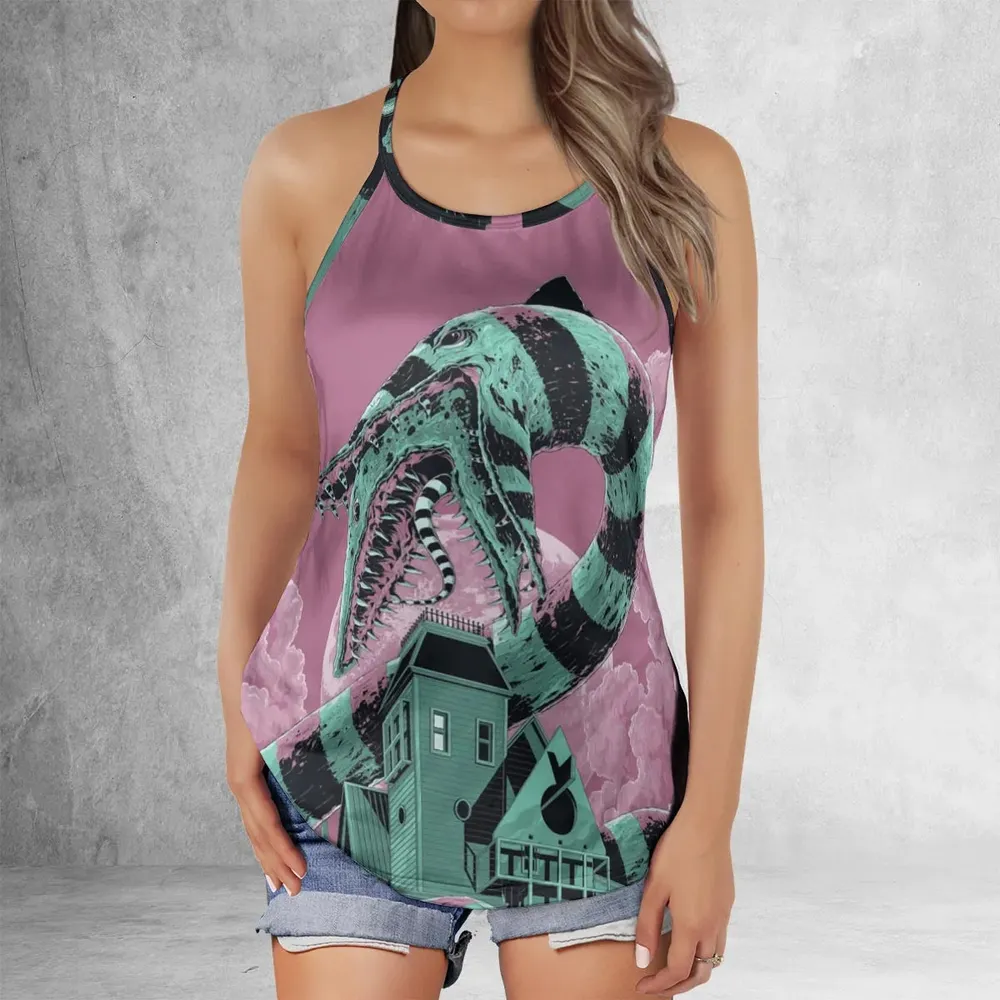 Beetlejuice Criss Cross Tank Top - 2