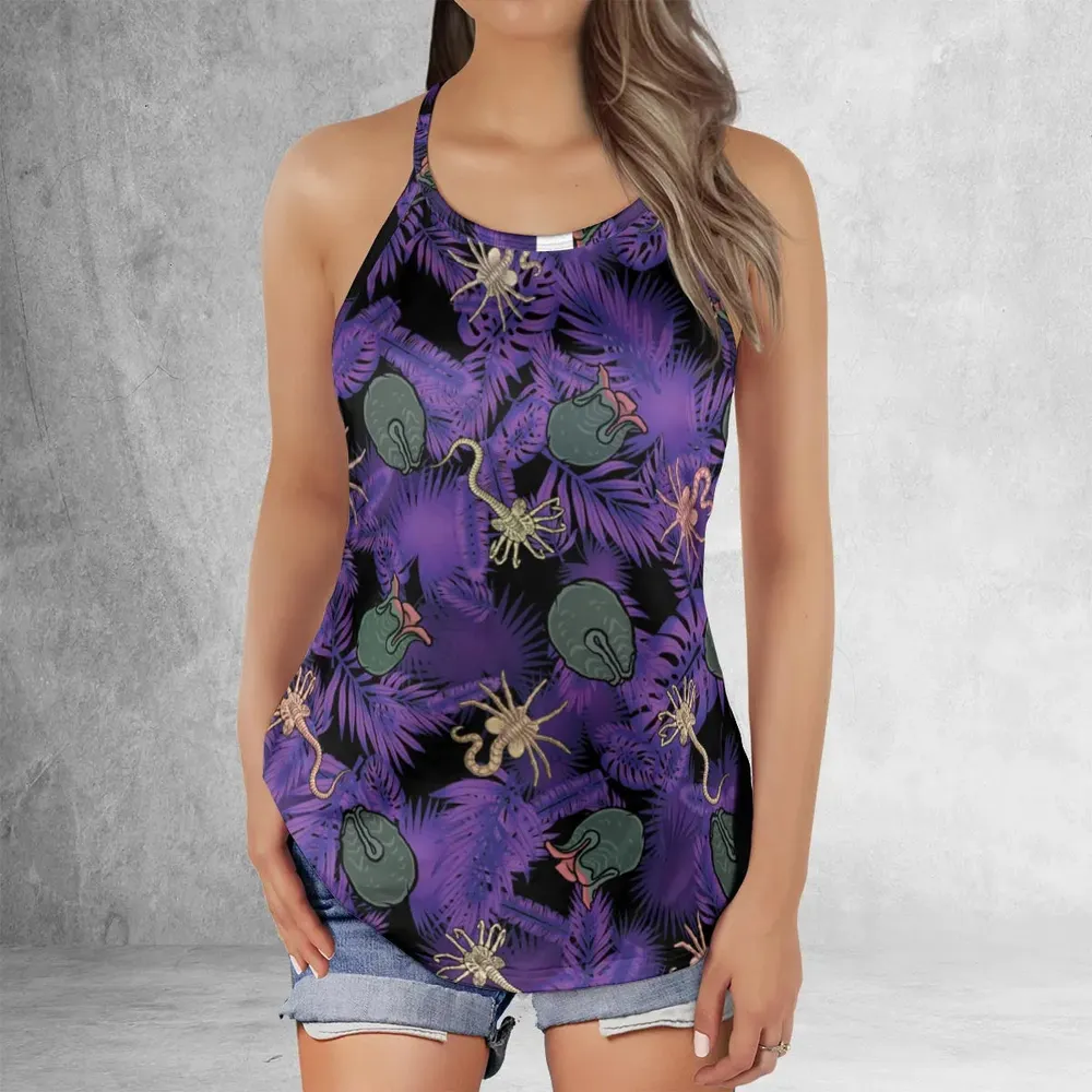 Alien Facehugger Ovomorph Criss Cross Tank Top - 2