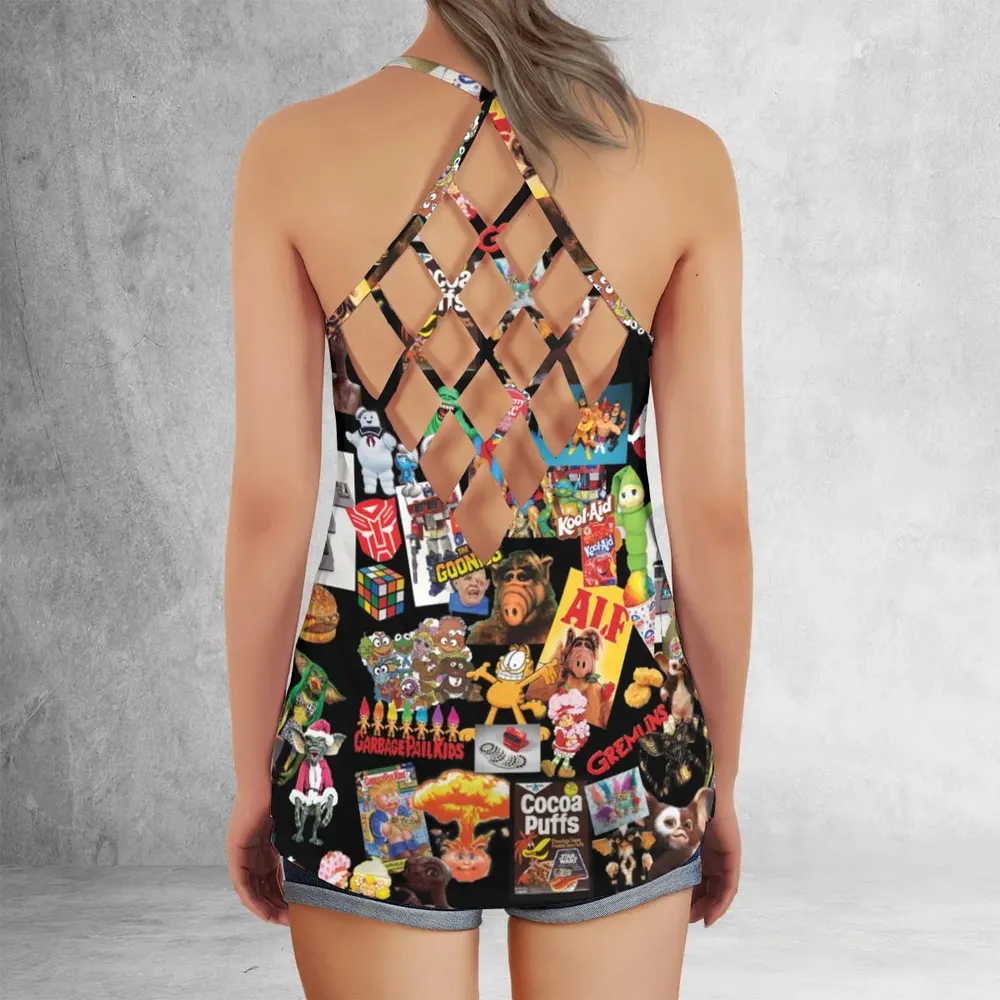80's Kids Starter Pack Criss Cross Tank Top - 3